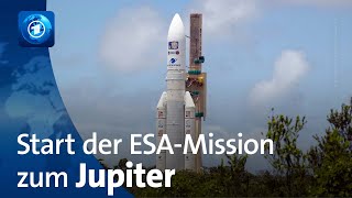 ESASonde „Juice“ Start der europäischen JupiterMission [upl. by Ardle]