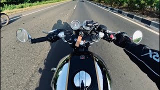 Continental GT 650 Raw Sound Onboard  Red Rooster Exhaust  ASMR [upl. by Artenal]