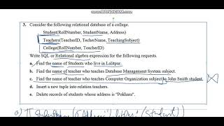 DBMS  Relational Algebra Questions with Solution  Part 1 [upl. by Ahsinnor]