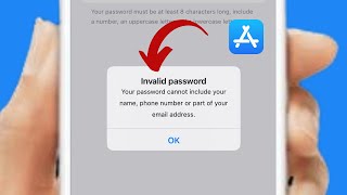 FIXED✅ Your password cannot include your name phone number or part of your email address Apple ID [upl. by Pete592]