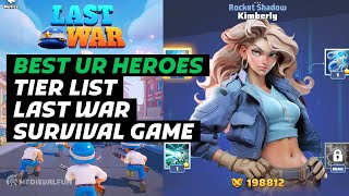 Best Heroes Ranked in Last War Survival Game Tier List [upl. by Searle662]