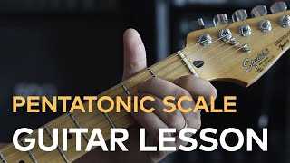 How to Play the Minor Pentatonic Scale  Beginner Guitar Lesson [upl. by Nemrak442]