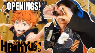 REACCION OPENINGS DE HAIKYUU por primera vez [upl. by Hurty]