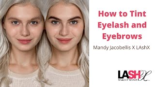 How To Tint Eyelashes and Tint Eyebrows I Best Eyelash Training [upl. by Ahsiekim]