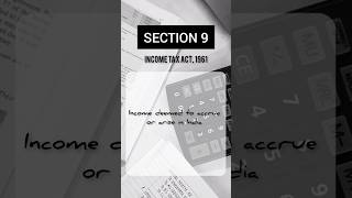 SECTION 9 Income Tax Act 1961 [upl. by Ajna]