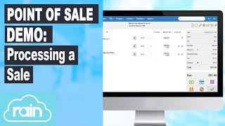 Retail POS point of sale Demo Processing a sale [upl. by Ciel]