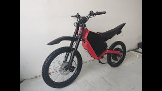 72V 15000w 75ah 4T Motor UKC1 screen Electric Bike with Motorcycle Brake and Shock Absorber [upl. by Varini]