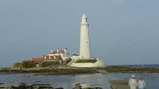 Dramatic timelaspe of St Marys lighthouse and Bait island  Whitley Bay [upl. by Nniw]