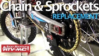 Motorcycle Chain amp Sprockets Replacement [upl. by Alves272]