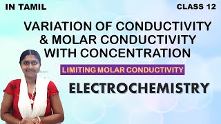 Variation Of Molar Conductivity amp Conductivity With Concentration  In Tamil Class 12 Part  1 [upl. by Ecyned]