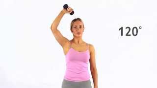 120 degree internal rotation rotator cuff strengthening with dumbbell [upl. by Collar]