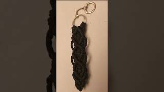 Macrame Black Corded Keychain [upl. by Hueston]