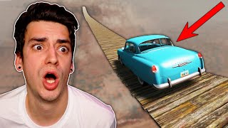 DRIVING ACROSS THE SCARIEST BRIDGE BeamNG Drive [upl. by Gerita]