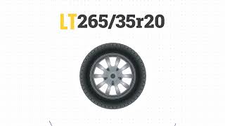 Tire Size 26535r20 in inches [upl. by Vincents67]