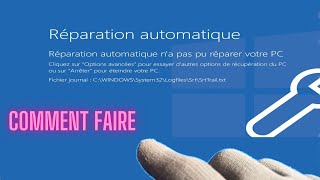 Comment réparer une réparation automatique en boucle infinie [upl. by Arch732]