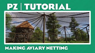 Planet Zoo How make netting for an aviary of ANY shape [upl. by Latricia]