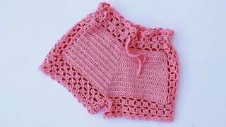 INCREIBLE Precioso Short a crochet  Estupendo para el verano [upl. by Ayek]