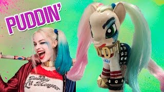 Custom HARLEY QUINN SUICIDE SQUAD MLP  How to Dye My Little Pony Hair [upl. by Liederman]