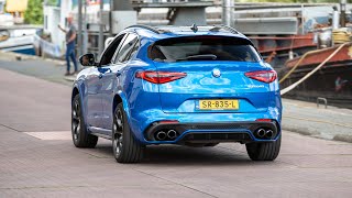 Alfa Romeo Stelvio Quadrifoglio  Launch Controls amp Acceleration Sounds [upl. by Funda]