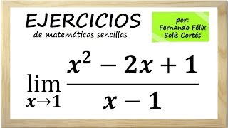 Ejercicios sobre límites algebraicos de funciones Ejemplo 2 [upl. by Mroz]