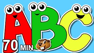 quotAlphabet Songs Collectionquot amp More  Busy Beavers 70 Min Compilation Learn to Sing the ABCs Baby [upl. by Nevla]