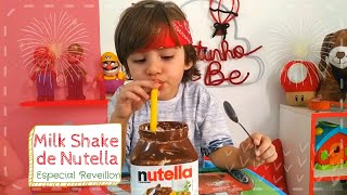 Bernardo faz Milkshake de Nutella  Nutella Milkshake [upl. by Noiroc332]