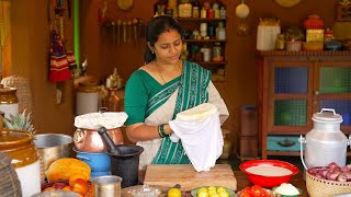 Making Paneer from Milk  Paneer Butter Masala  A Life Of Tamil Tradition  The Traditional Life [upl. by Hagile]