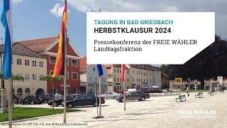 AbschlussPressekonferenz zur Herbstklausur 2024 in Bad Griesbach [upl. by Aerdnad]