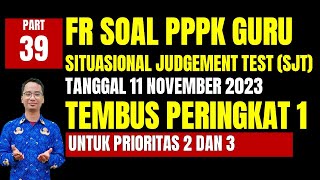 FR SOAL SITUATIONAL JUDGEMENT TEST GURU PPPK 2023 PART 39 [upl. by Enirual]