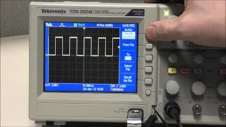 Tektronix  How do I save an image on my TDS2000C oscilloscope [upl. by Hsotnas]