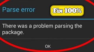 How to fix parse Error android  there was a problem parsing the package  Error FIXED 100  ✅ [upl. by Alleacim]