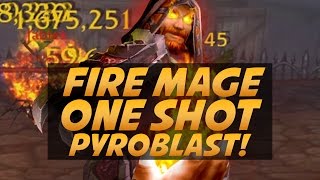 Legion Fire Mage ONE SHOT PYROBLAST  PvP [upl. by Paddy]