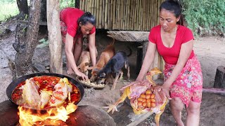 Top 10 Survival Cooking Videos in the forest Finding Food Cooking and Eating Delicious [upl. by Rialcnis]