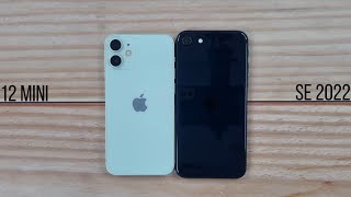 Apple iPhone 12 mini vs iPhone SE 2022  SPEED TEST [upl. by Marquez]