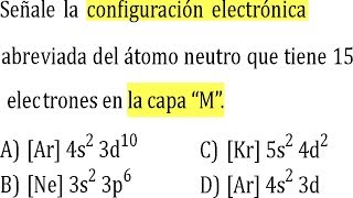 CONFIGURACION ELECTRONICA NUMEROS CUANTICOS EXPLICACIONES EJERCICIOS RESUELTOS QUIMICA PRE [upl. by Aldora]