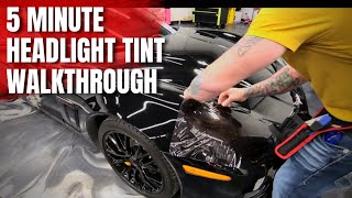 HOW TO DIY Tint Your Headlights in 5 MINUTES [upl. by Timothea]