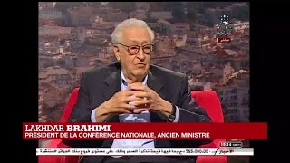 Lakhdar Brahimi sexprime à la télévision algérienne [upl. by Geanine442]