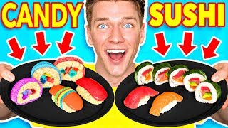 Making FOOD out of CANDY Learn How To Make DIY Edible Candy vs Real Food Challenge [upl. by Lleder196]