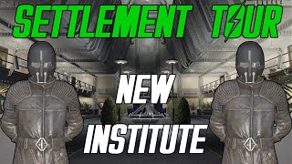 Fallout 4 Settlement Tour  NEW INSTITUTE VAULT 88 [upl. by Webber]