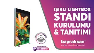 Lightbox Stand  Işıklı Light Box  Tekstil LightBox Fiyat  Lightbox Işıklı Pano Montaj ve kurulumu [upl. by Estey560]