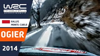 OGIER onboard Rallye MonteCarlo 2014 VW Polo R WRC Stage 4 Slippy Ice and Snow quotLa Glacequot [upl. by Yraccaz]