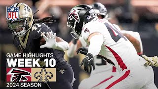 Atlanta Falcons vs New Orleans Saints  2024 Week 10 Game Highlights [upl. by Aneeroc992]