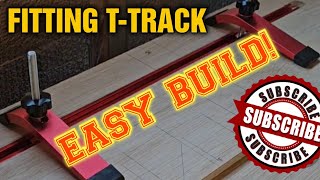 FITTING TTRACK  EASY BUILD tinyworkshop workbench woodworking [upl. by Starobin]