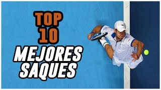 Top 10 Mejores Saques de Tenis  Top 10 best Tennis Services  BATennis [upl. by Ahsen]