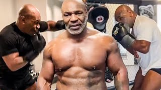 Mike Tyson • ALL 2024 COMEBACK TRAINING CLIPS COMPILATION from WEEK 1 vs Jake Paul at AGE 57 [upl. by Euqimod]