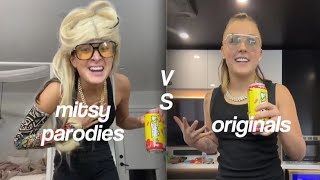 mitsy270 parodies vs originals  tiktok compilations [upl. by Ynoep]