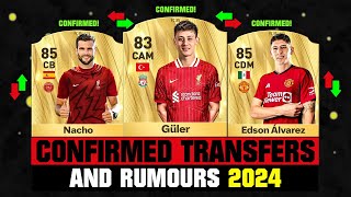 FIFA 25  NEW CONFIRMED TRANSFERS amp RUMOURS 🤪🔥 ft Güler Nacho Edson Alvarez etc [upl. by Henriques]