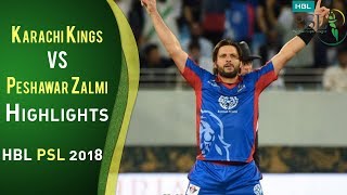 Full Highlights  Karachi Kings Vs Peshawar Zalmi  Match 7  25 February  HBL PSL 2018  PSL [upl. by Azilanna]