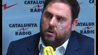 Para morirse de risa Junqueras sollozando por quotlaindependènciaquot [upl. by Noreik305]