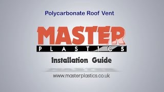 Polycarbonate Roof Vent Installation Guide [upl. by Stoops]